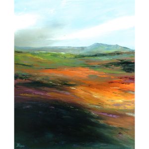 Cornish Moorland Near Zennor. Original oil painting by Jan Rogers.
