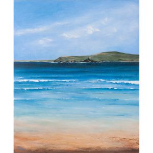 Godrevy Lighthouse - Original oil painting by Jan Rogers.