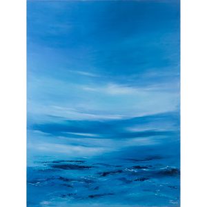 Big Blue Sea to Sky. Original oil painting by Jan Rogers.