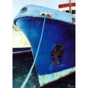 Penzance Ship. Original oil painting by Jan Rogers.
