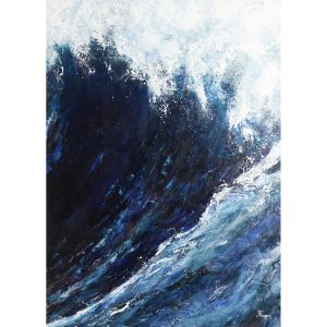 Wave Curl. Original Oil Painting by Jan Rogers.