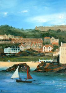 Portminster, St. Ives. Original oil painting by Jan Rogers.