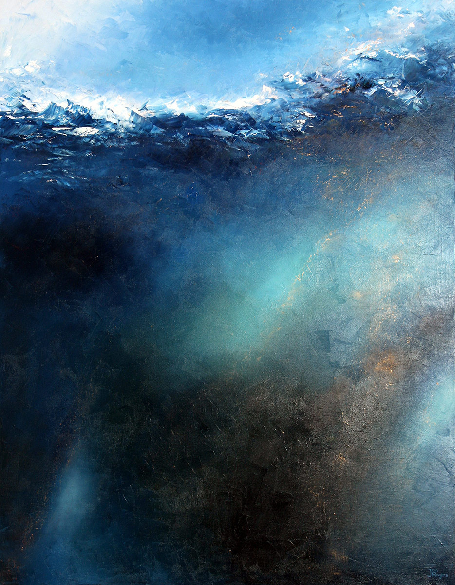 The Deep. Original oil painting by Jan Rogers.