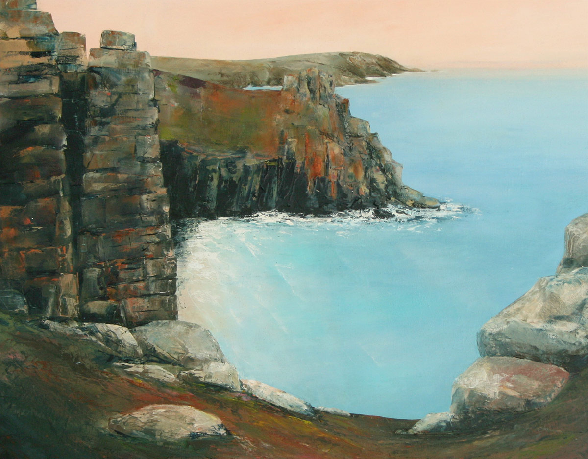 Lands End. Original oil painting by Jan Rogers.