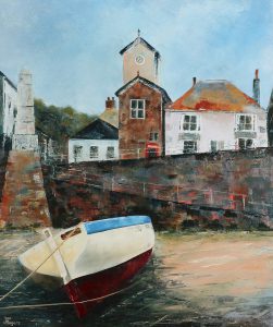 Mousehole. Original oil painting by Jan Rogers.