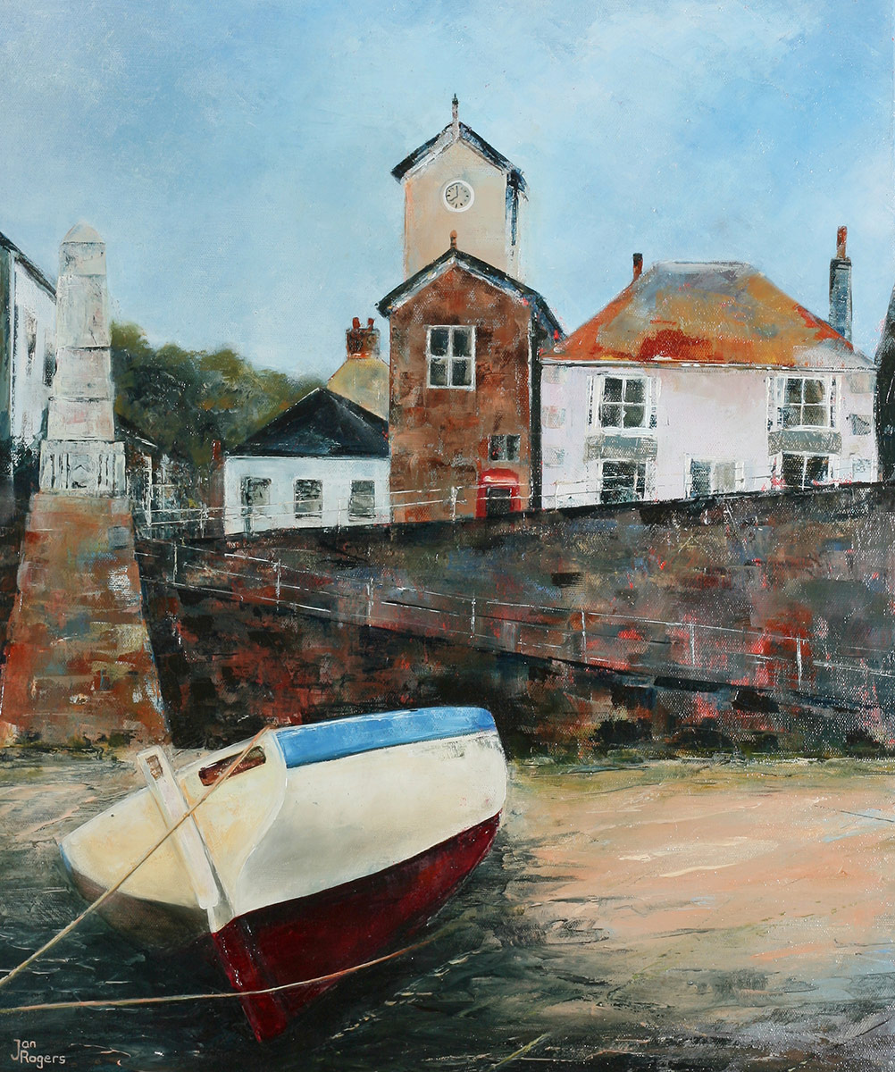 Mousehole. Original oil painting by Jan Rogers.