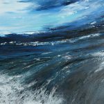 Rushing Waves. Original oil painting by Jan Rogers.
