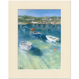 Shallow Sea in St Ives. Original oil painting by Jan Rogers.