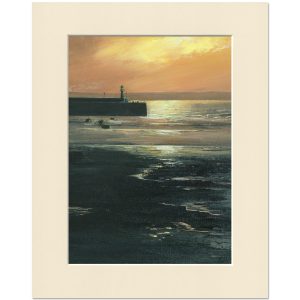 Sunrise in St Ives. Original oil painting by Jan Rogers.