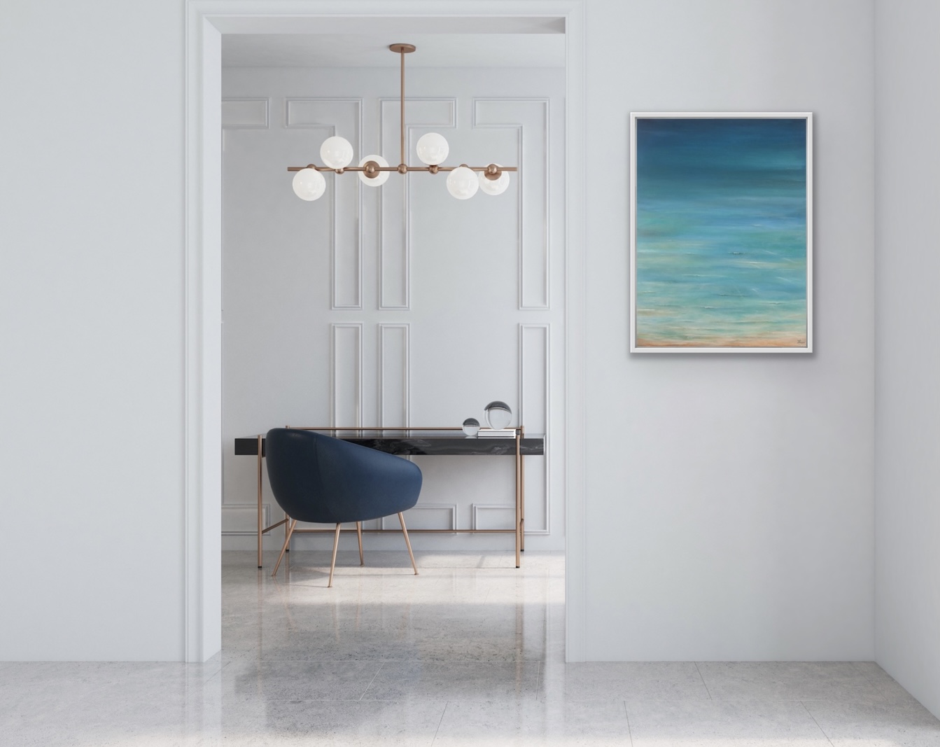 Shallow Waters On A Sandy Beach - Image 4