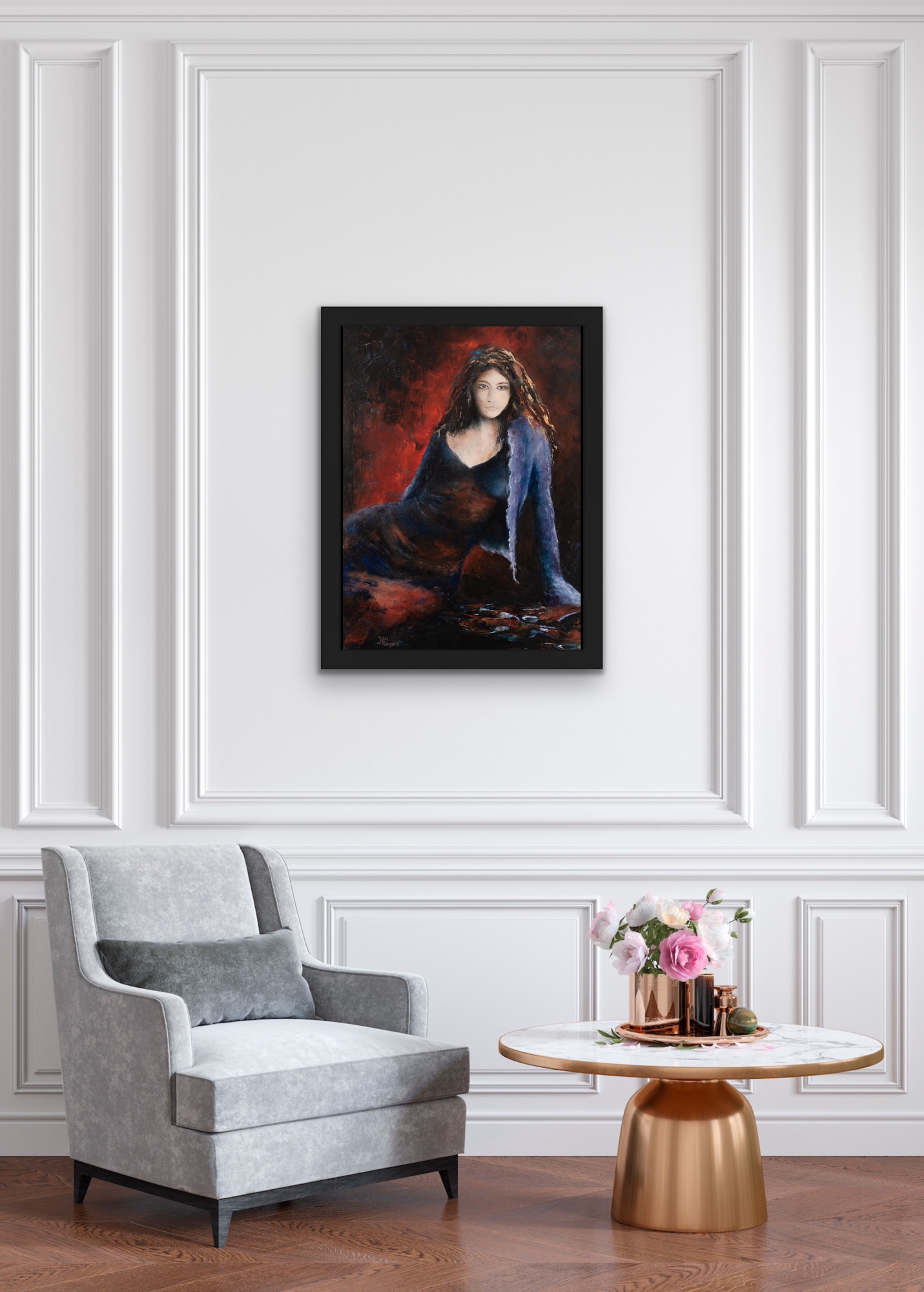 Sofia . Original oil painting by Jan Rogers.